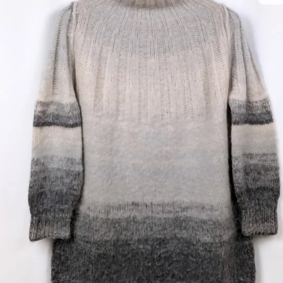 Anthropologie Perri Ombre Wool Blend Oversized Tunic Sweater - Picture 2 of 5